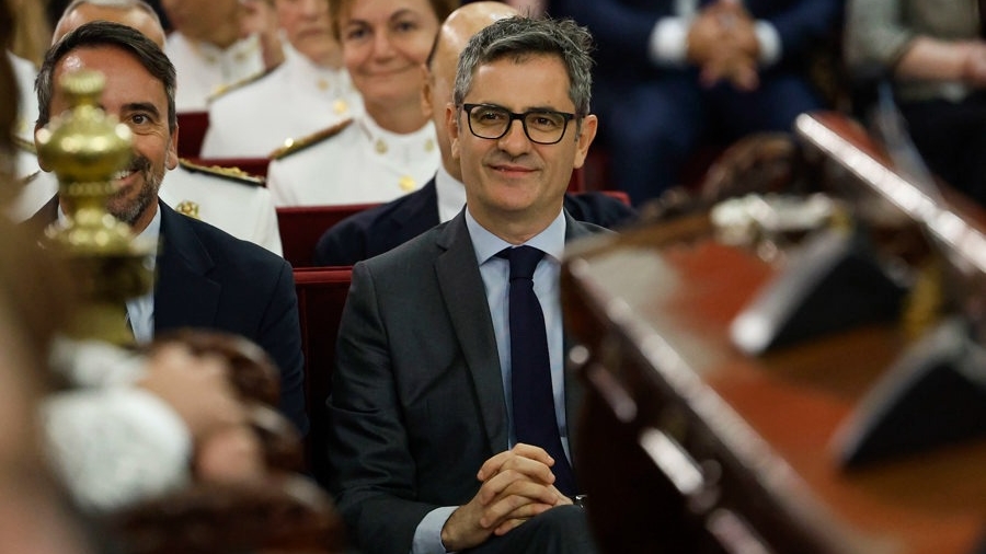Bolaños durante la toma de posesión de los magistrados y magistradas del Supremo (Foto EFE)