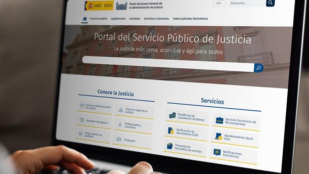 El Ministerio de Justicia estrena nuevos portales web que facilitan el uso a la ciudadanía