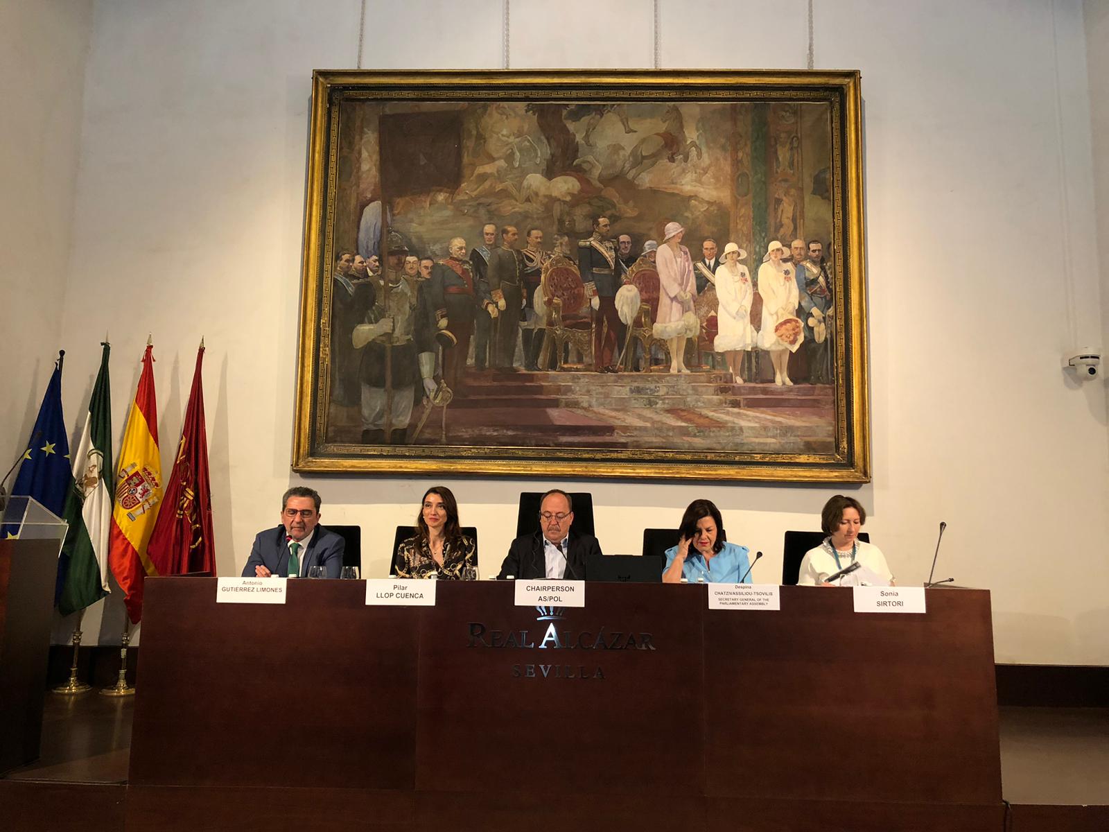 Pilar Llop destaca el carácter solidario de la democracia española y su compromiso con Europa