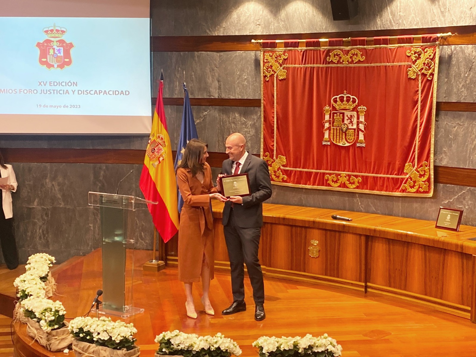 Llop asiste a la entrega de la XV edición de los premios del Foro Justicia y Discapacidad 