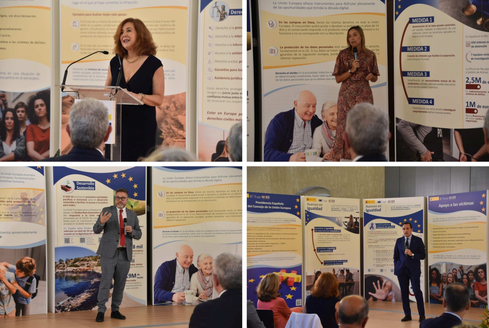 Directores generales del Ministerio de Justicia en la exposición de Logroño